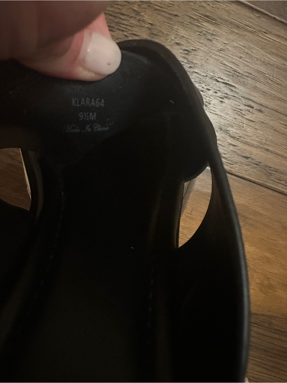 Donald Pliner "Klara" Black Leather Crossband Wedge Slides with White Platform - Picture 7 of 7